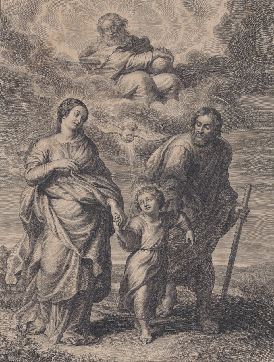 Paluu Egyptistä, 1595-1659. tekijältä Boetius Adams Bolswert