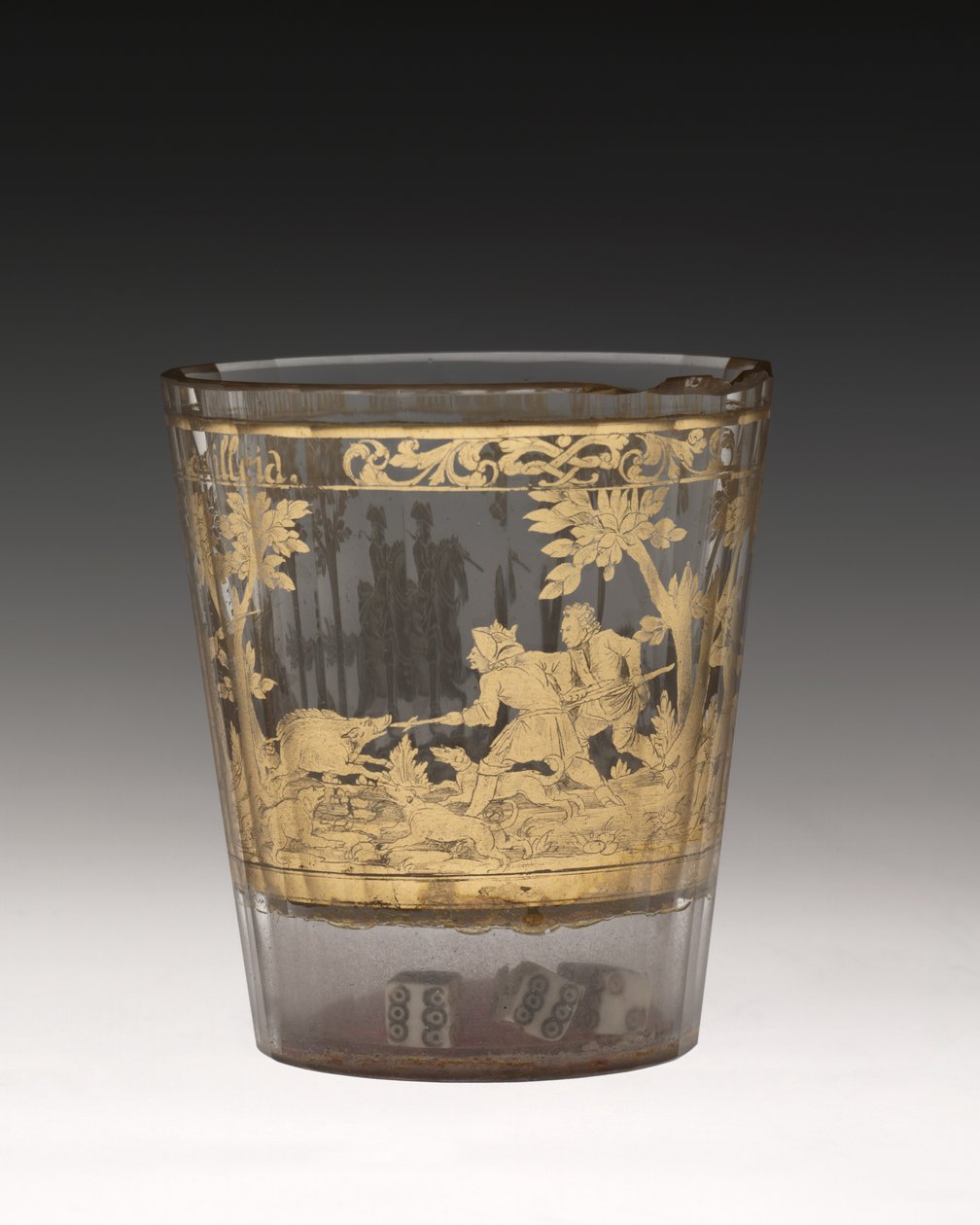 Tumbler, n. 1730 tekijältä Bohemian School