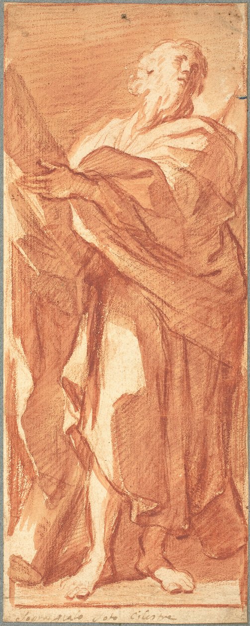 Pyhä Andreas tekijältä Bolognese 17th Century