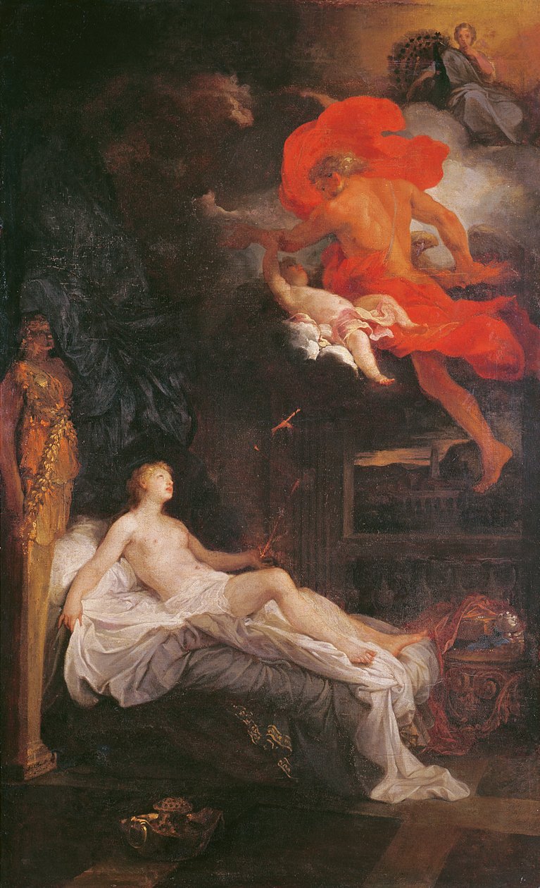 Jupiter ja Semele, 1704 tekijältä Bon de Boulogne