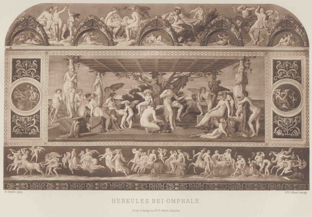 Saksa: Hercules at Omphale tekijältä Bonaventura Genelli