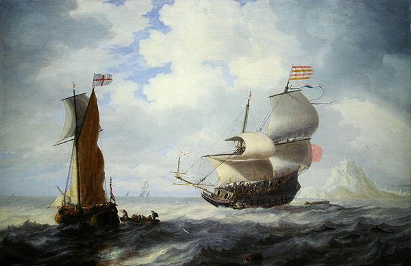 Marine (öljy kankaalle) tekijältä Bonaventura Peeters
