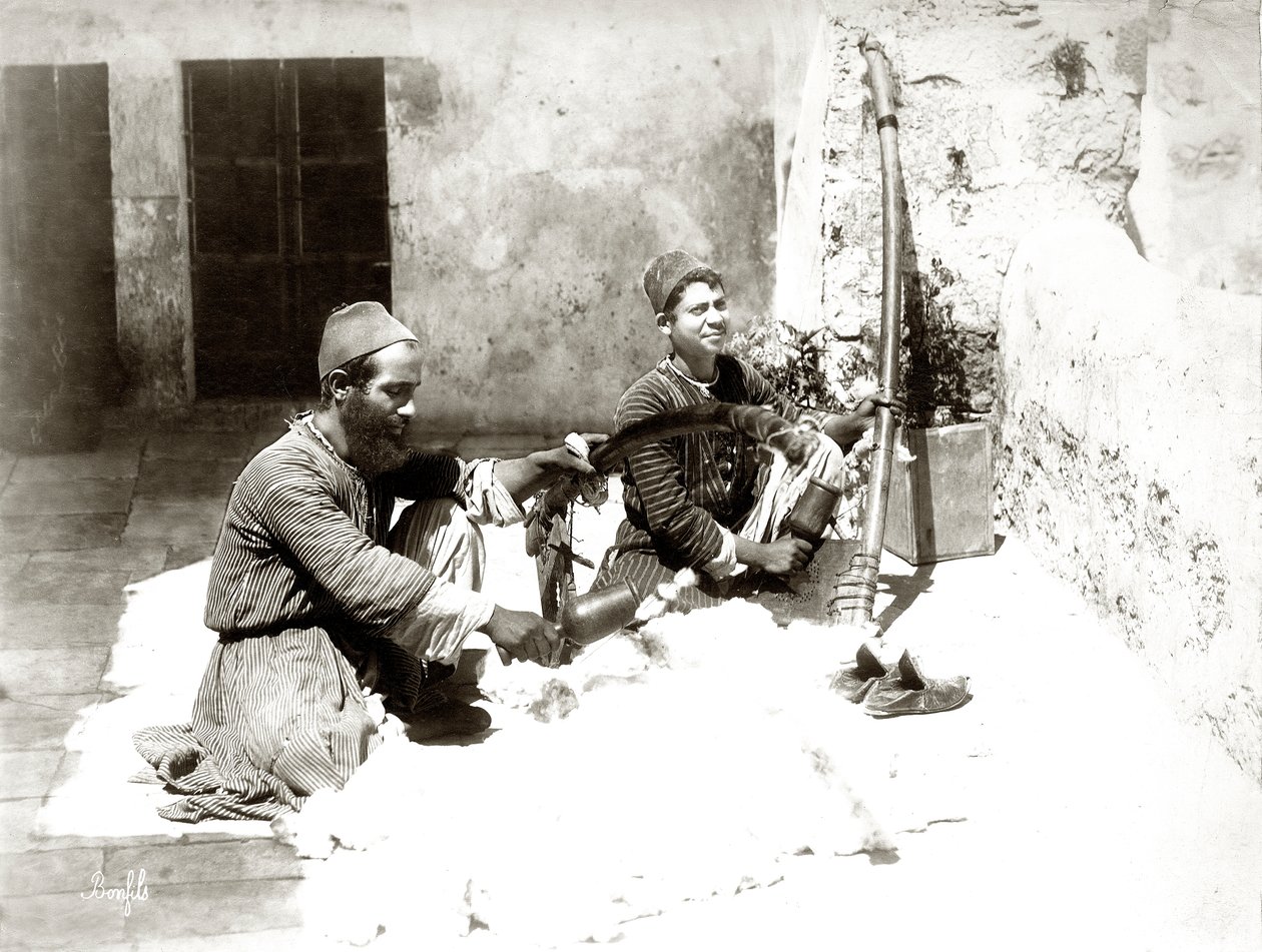Villakarstajat Jerusalemissa, n. 1867-81 tekijältä Bonfils Studio