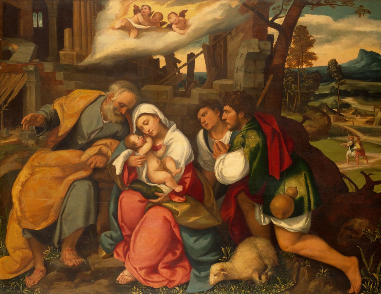 Paimenten palvonta, 1540. tekijältä Bonifacio de