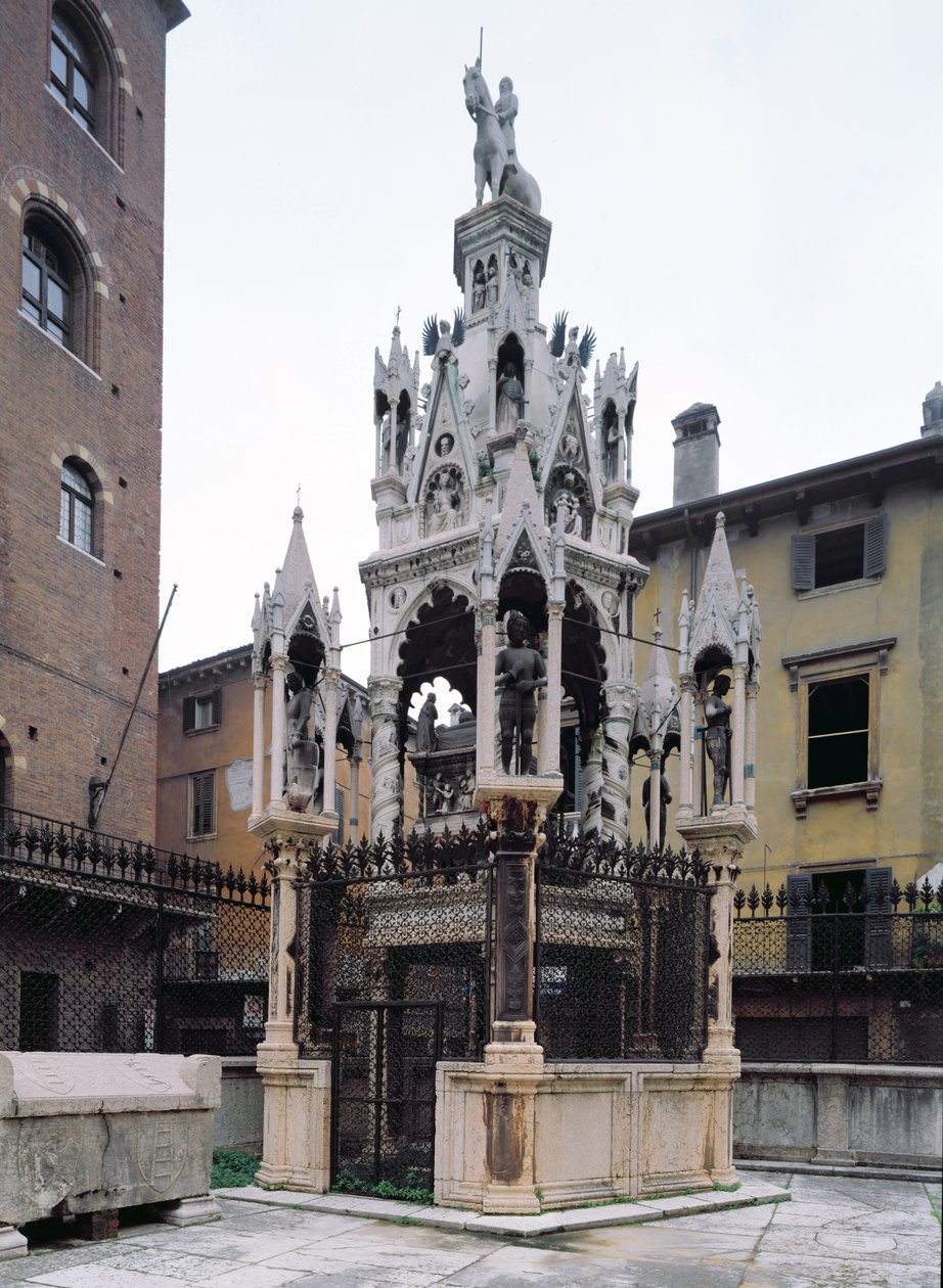 Cansignorio Della Scalan hautausmuistomerkki (1340-75) tekijältä Bonino da Campione