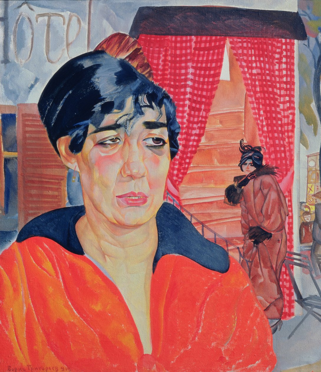 Concierge Pariisissa, 1918 tekijältä Boris Dmitrievich Grigoriev