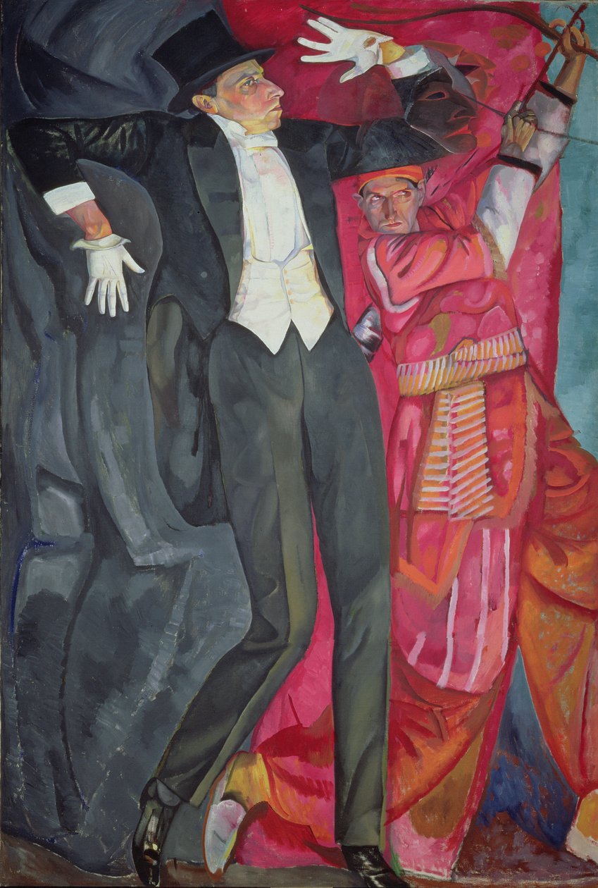 Muotokuva tuottaja Vsevolod Emilievich Meyerholdista (1874-1940) 1916 tekijältä Boris Dmitrievich Grigoriev
