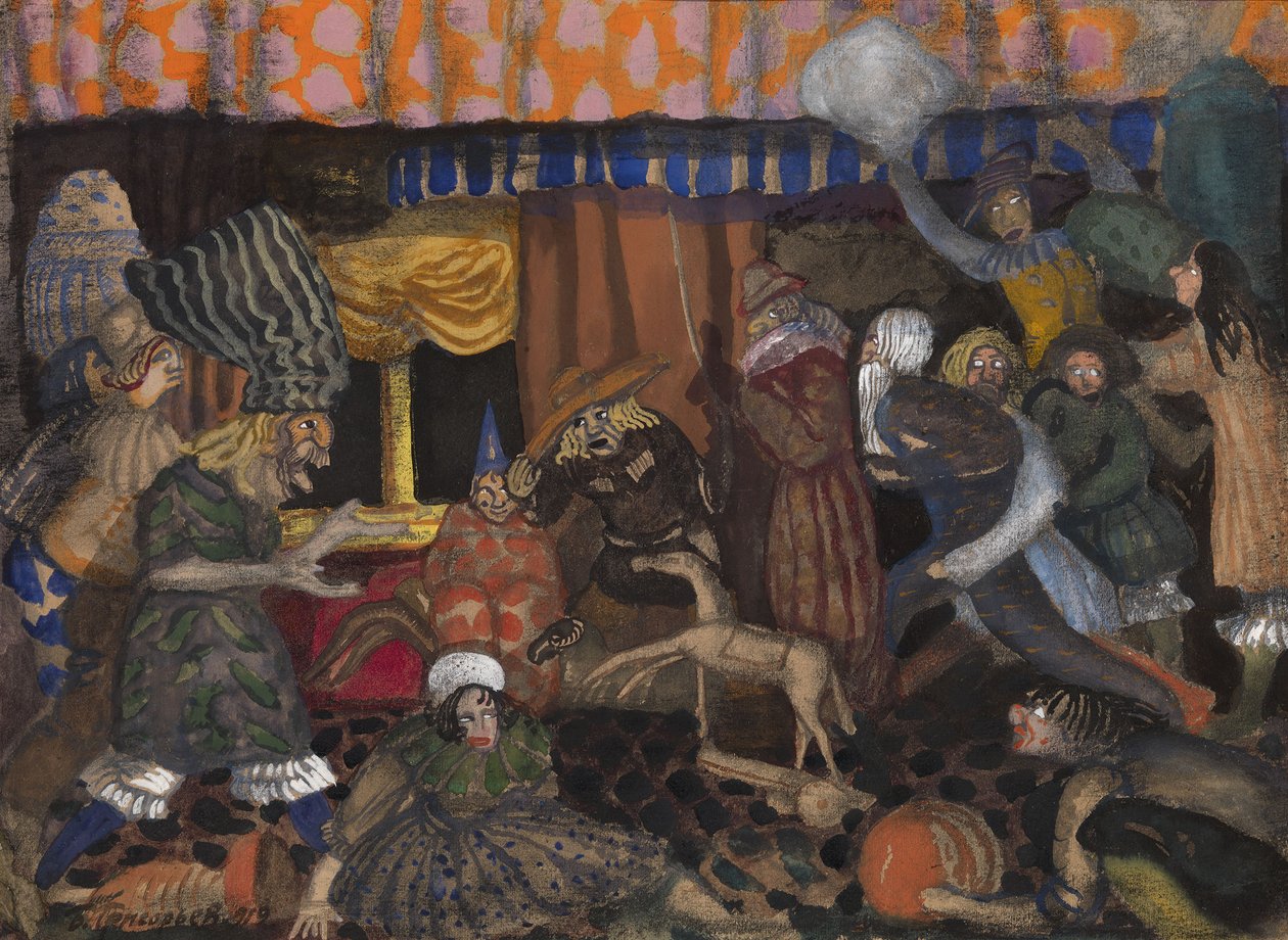 Lasten naamiaiset, 1912 tekijältä Boris Dmitrievich Grigoriev