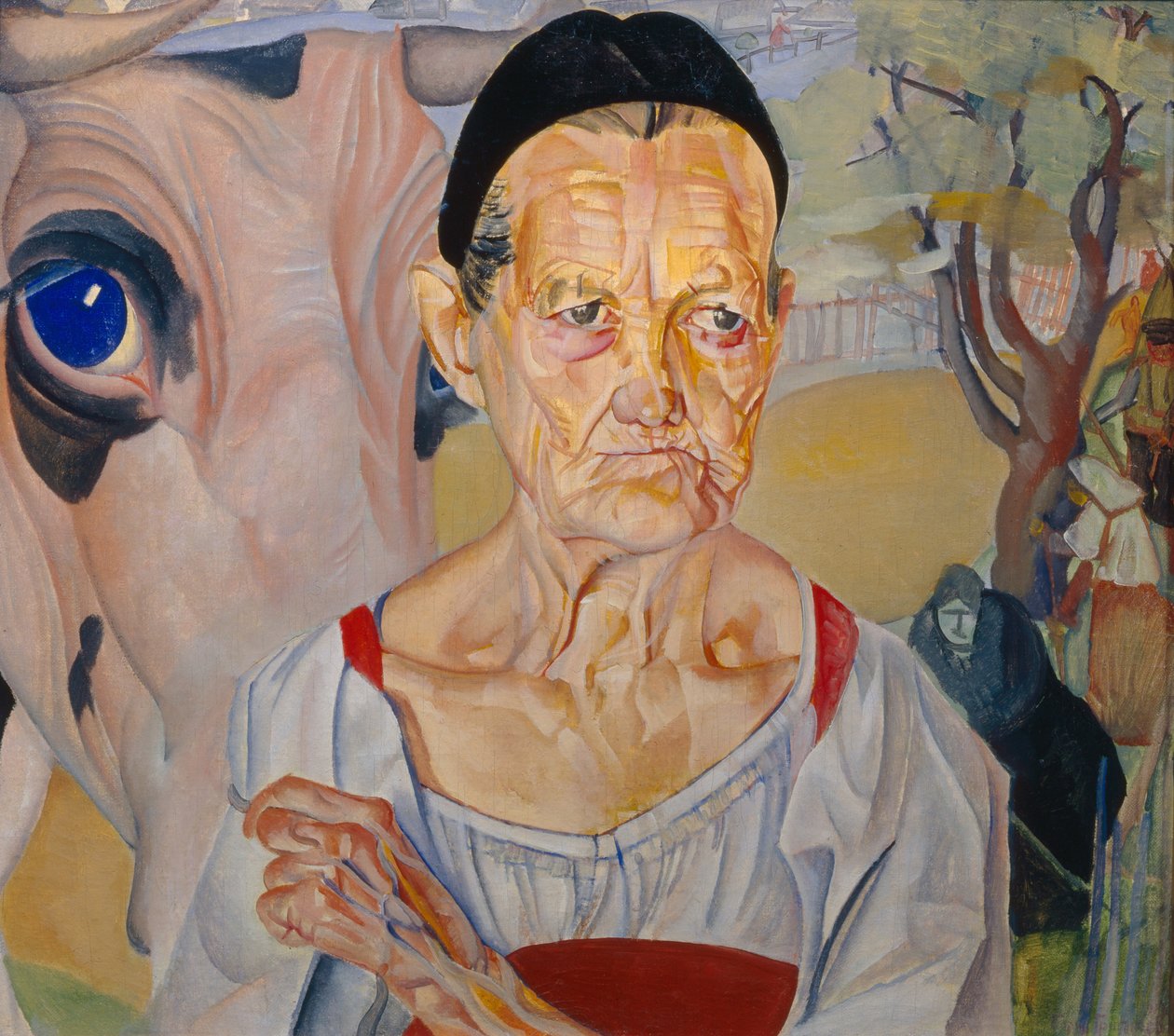 Dairywoman from the Cycle Venäjän kasvot, 1917 tekijältä Boris Dmitrievich Grigoriev