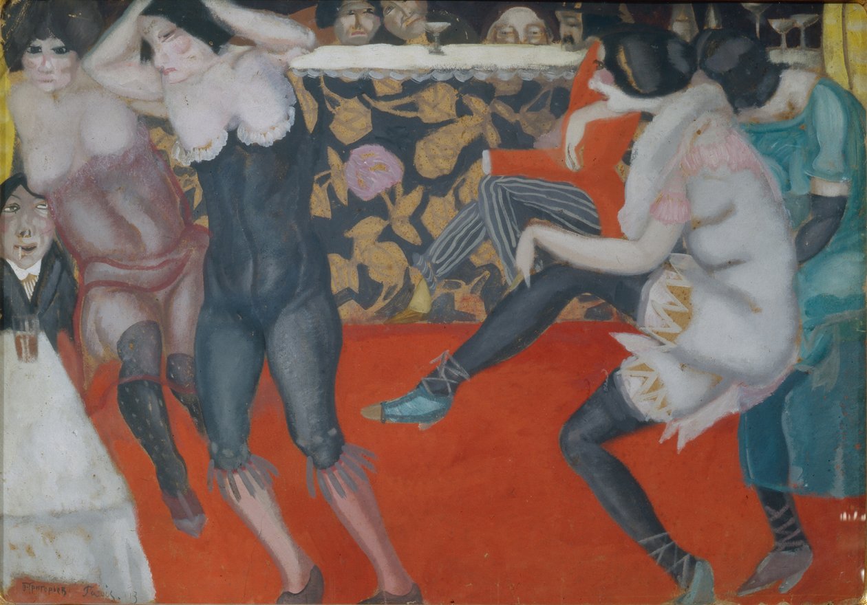 Kabareessa, 1913 tekijältä Boris Dmitrievich Grigoriev