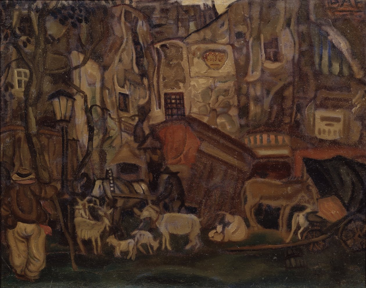 Vanha Pariisi, 1913 tekijältä Boris Dmitrievich Grigoriev
