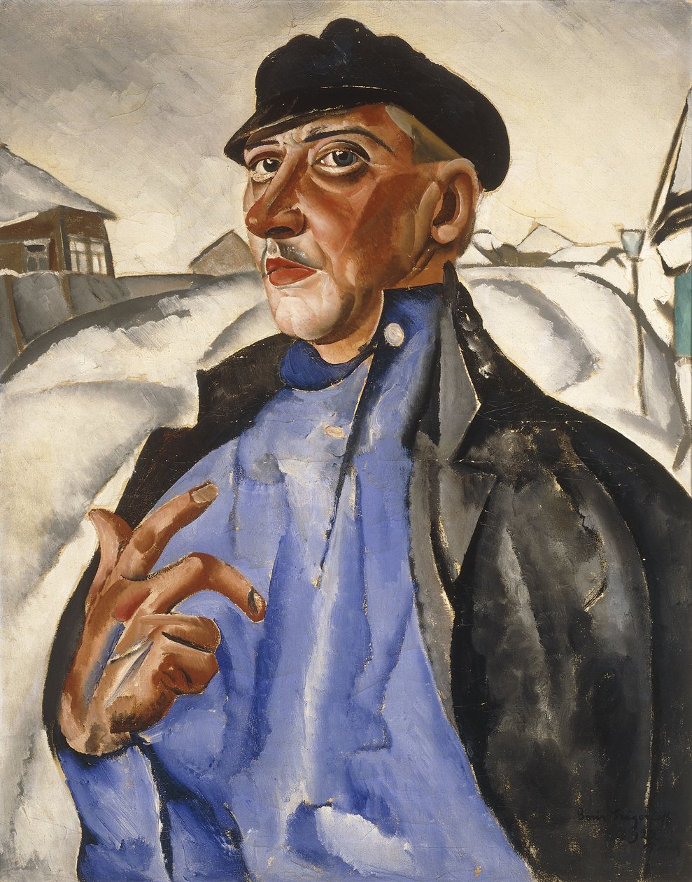 Muotokuva Vaska Pepelistä (alamaailma) tekijältä Boris Dmitrievich Grigoriev