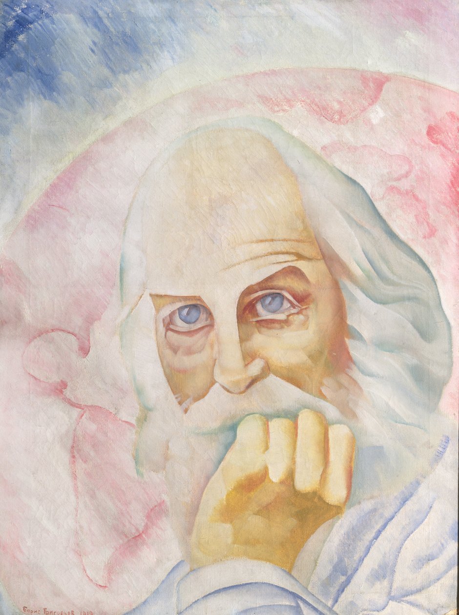 Walt Whitmanin (1819-92) muotokuva 1918 tekijältä Boris Dmitrievich Grigoriev