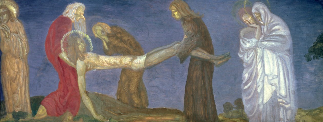 Hautaus, 1913 tekijältä Boris Dmitrievich Grigoriev