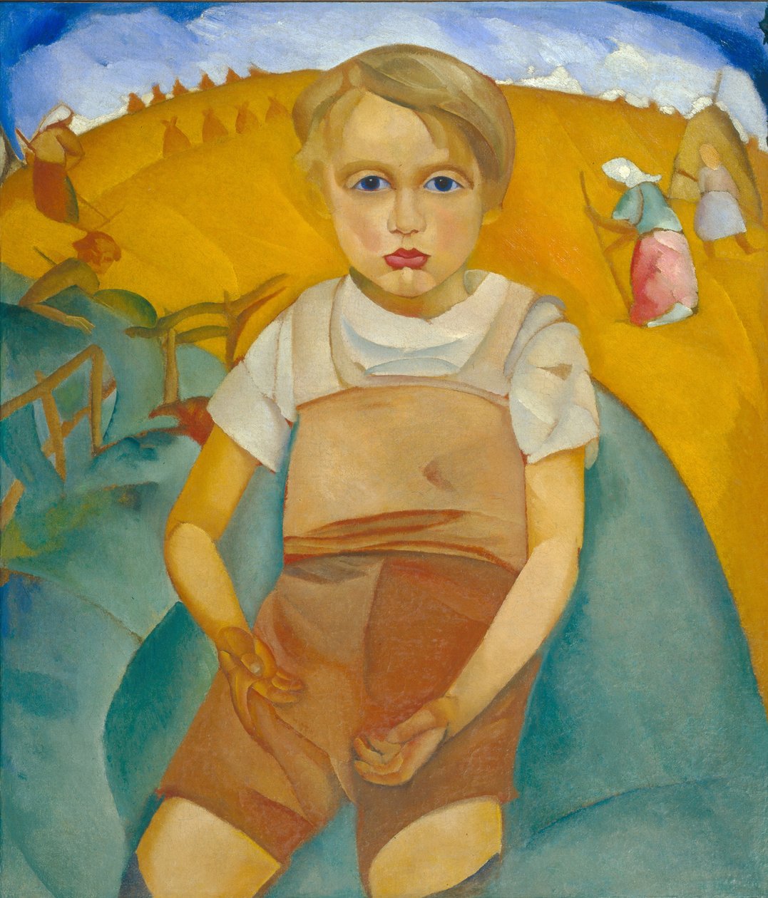 Maailmanpoikas muotokuva pojasta, 1920 tekijältä Boris Dmitrievich Grigoriev