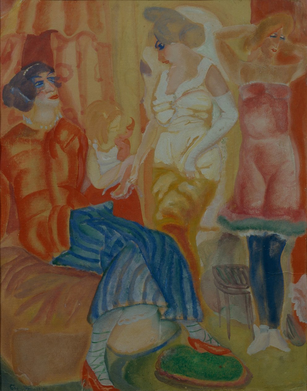 Naiset, 1916 tekijältä Boris Dmitrievich Grigoriev