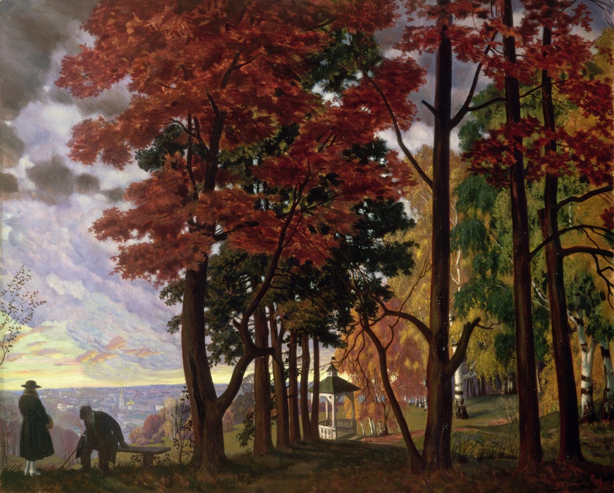 Syksy tekijältä Boris Mikhailovich Kustodiev