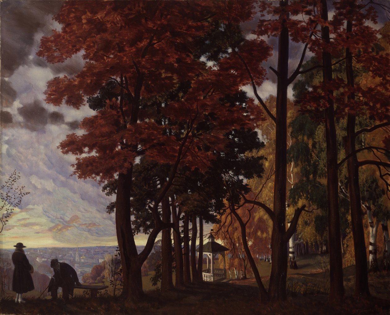 Syksy, 1918 tekijältä Boris Mikhailovich Kustodiev