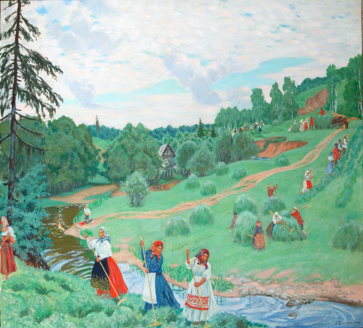 Hei Making, 1918 tekijältä Boris Mikhailovich Kustodiev