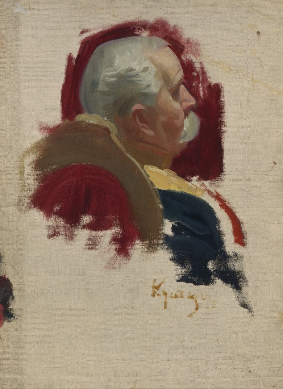 Petr Aleksandrovitš Saburovin muotokuva 1835-1918, 1902-1903 tekijältä Boris Mikhailovich Kustodiev