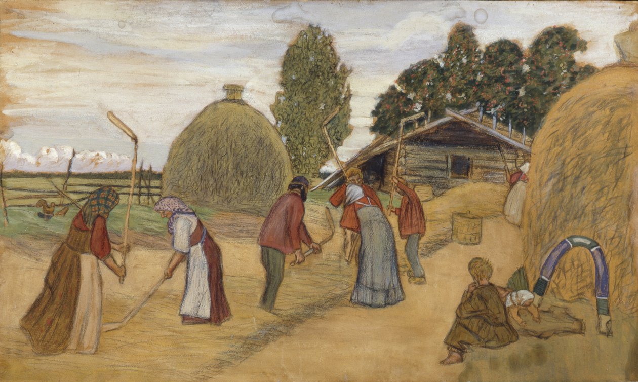 Puimalattia, 1918 tekijältä Boris Mikhailovich Kustodiev