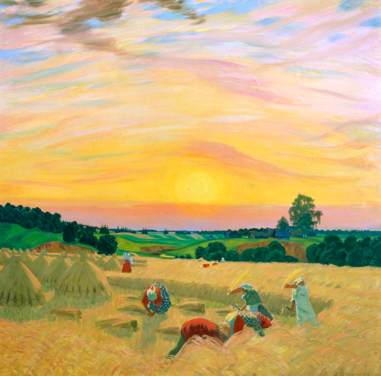 Sato, 1914. tekijältä Boris Mikhailovich Kustodiev