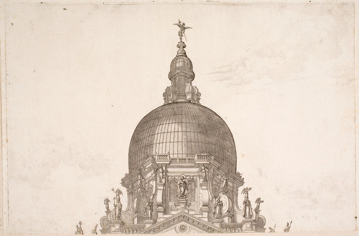 Kulkue Santa Maria della Saluteen 1631 tekijältä Boschini