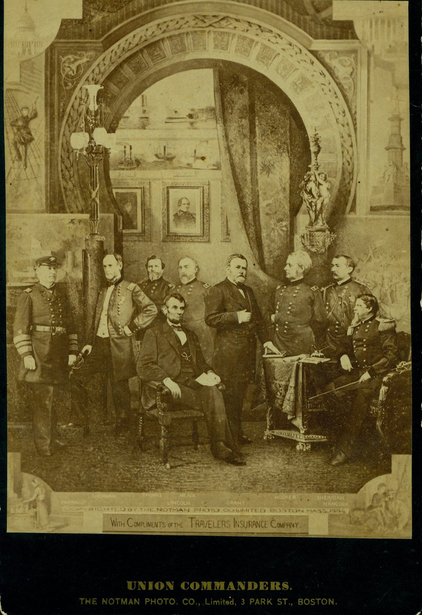 Unionin komentajat. tekijältä Boston The Notman Photo Co.