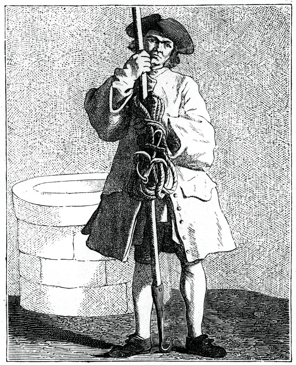 Kaivonpuhdistaja, 1737-1742. tekijältä Bouchardon