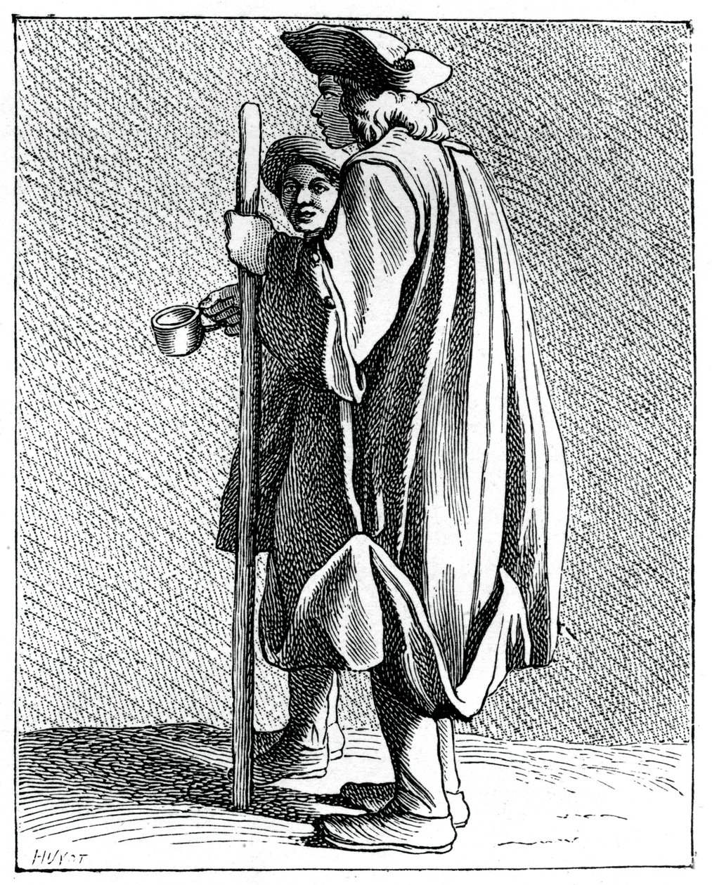 Quinze-Vingtsin sokea mies, 1737-1742. tekijältä Bouchardon