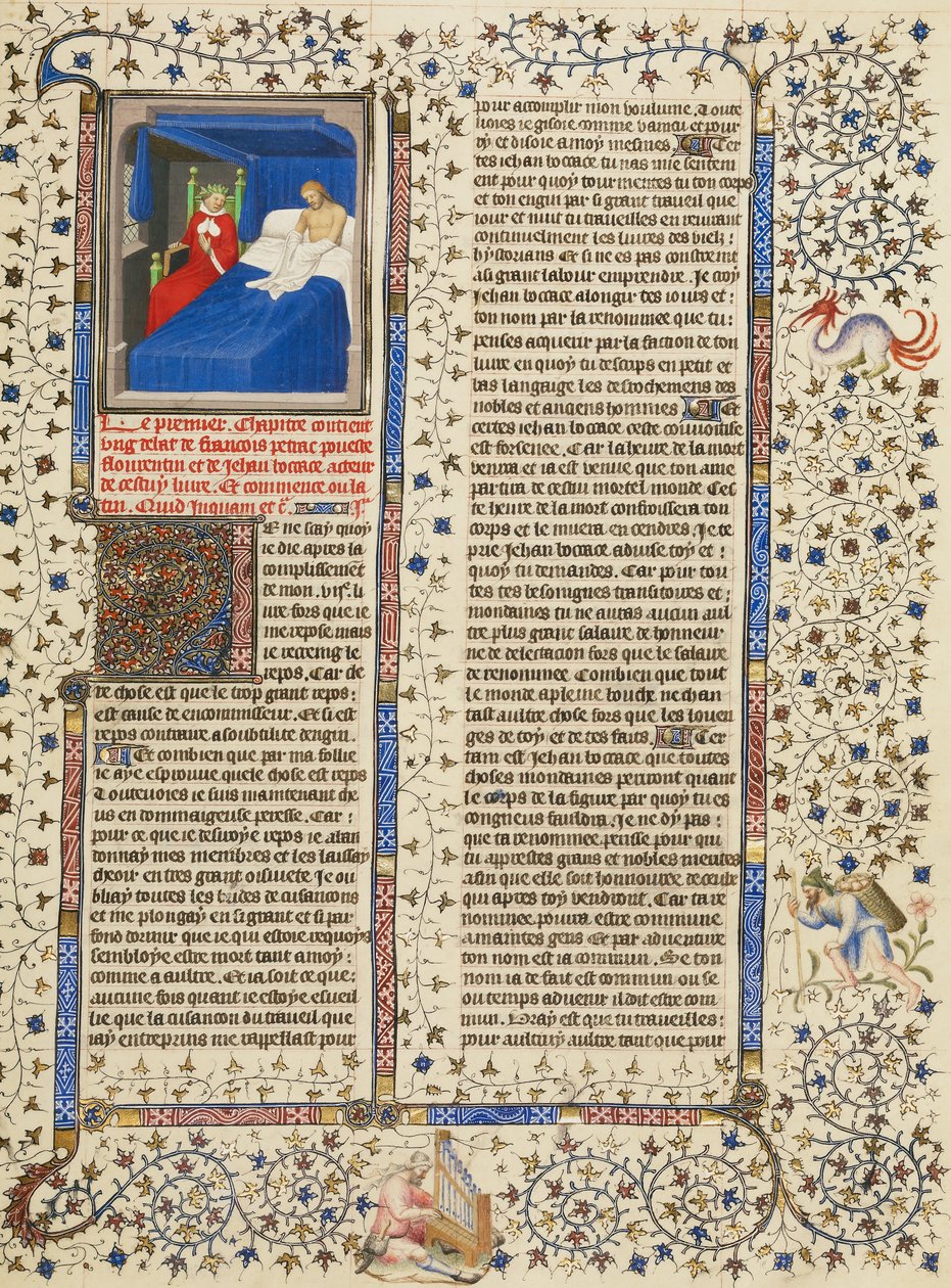 Boccaccios Vision of the Laurel-Crowned Petrarch tekijältä Boucicaut Master