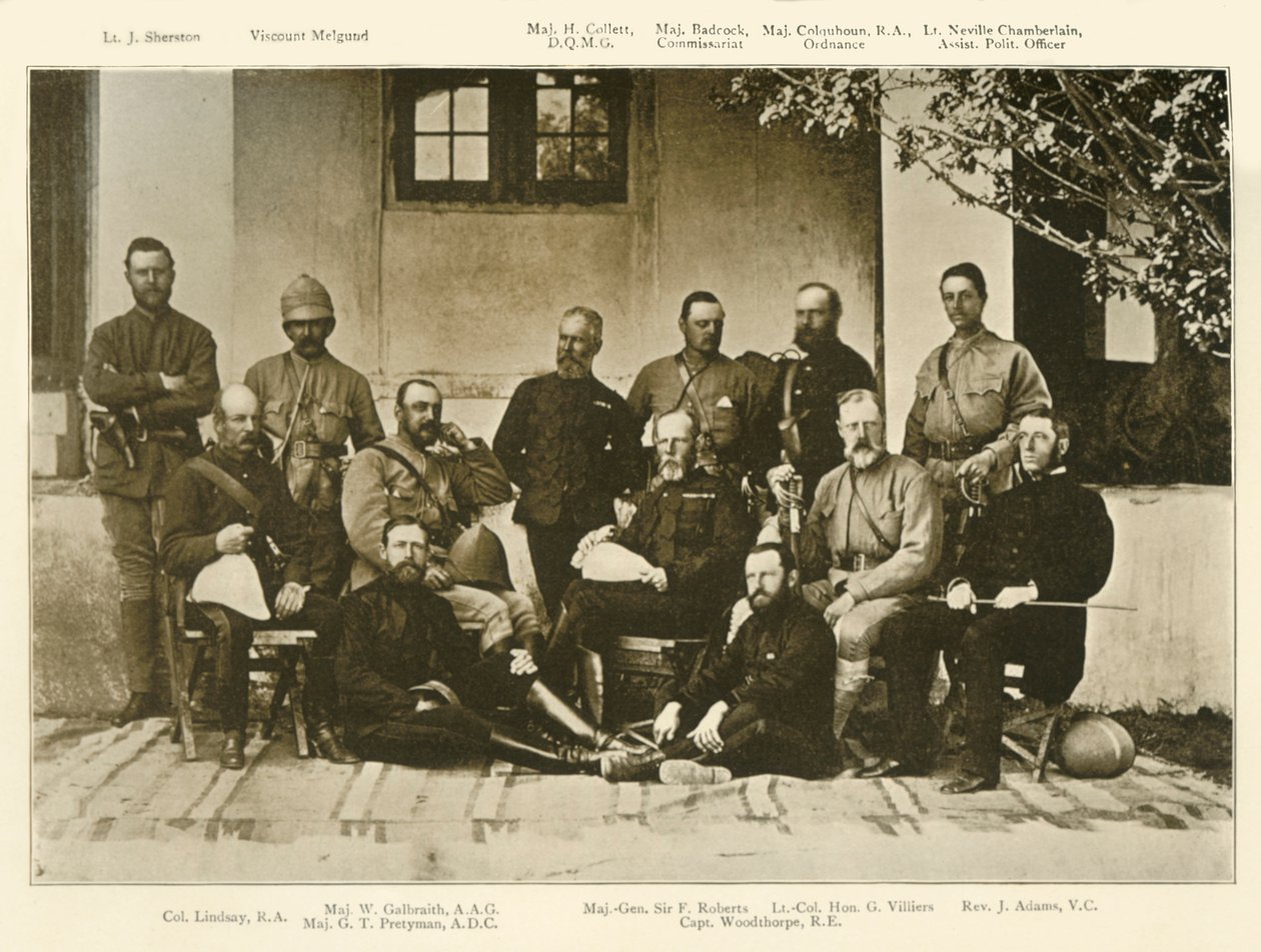 Kenraali Robertss Staff, Kandahar Expedition, c1880, 1901. tekijältä Bourne and Shepherd
