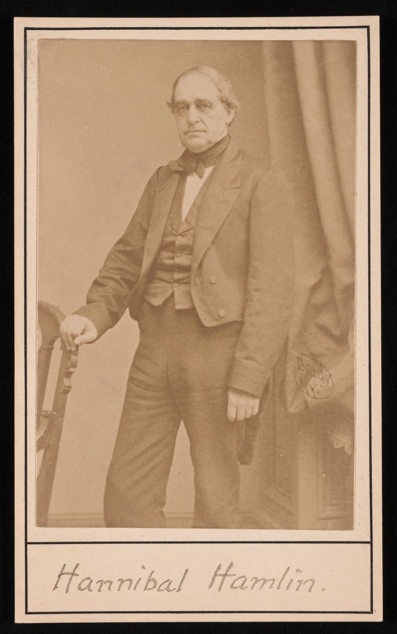 Hannibal Hamlinin muotokuva 1809-1891, 1857. tekijältä Brady