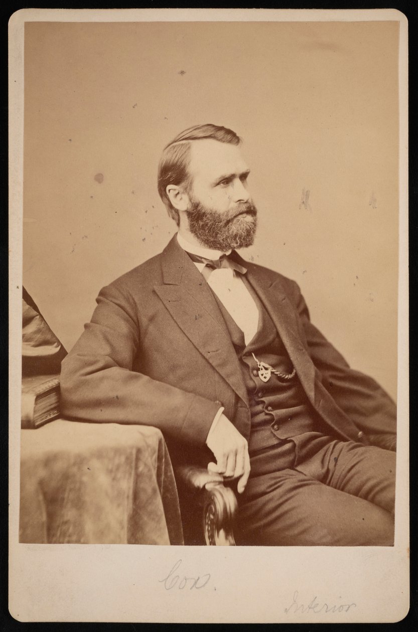 Jacob Dolson Coxin muotokuva 1828-1900, ennen vuotta 1900. tekijältä Brady
