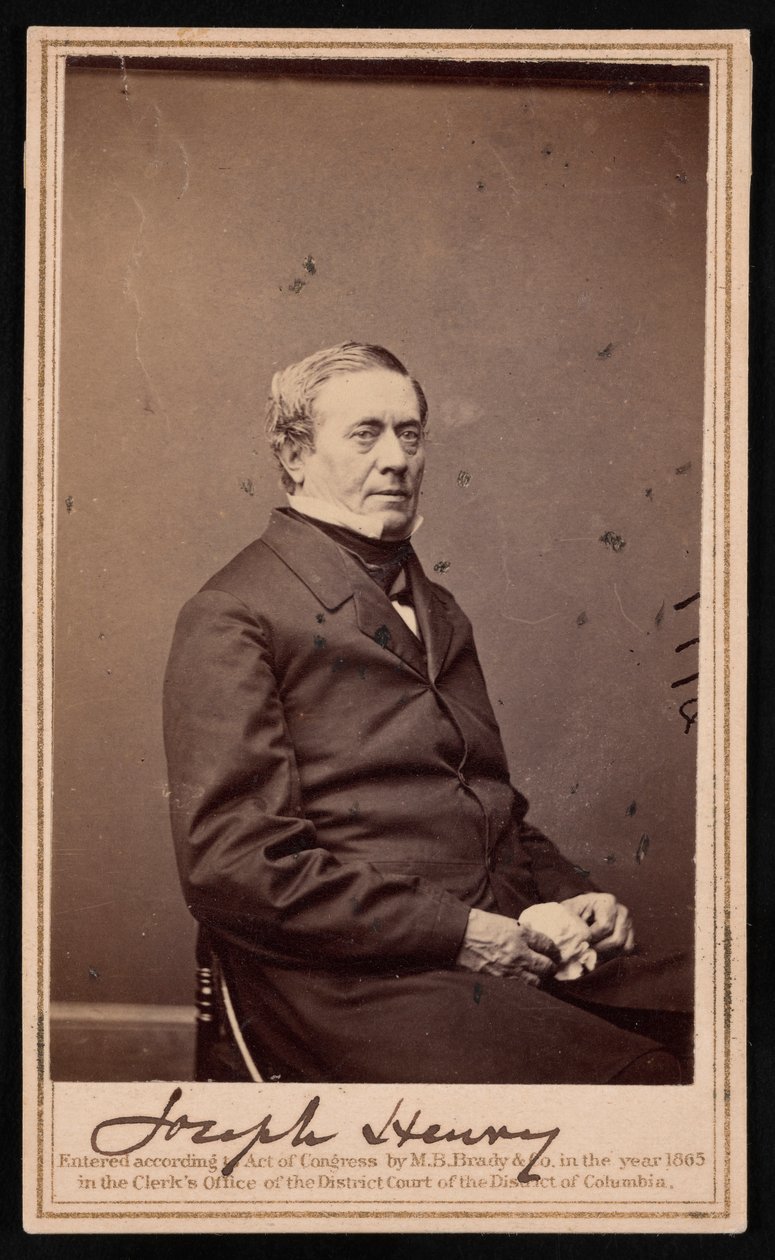 Joseph Henryn muotokuva 1797-1878, 1865. tekijältä Brady