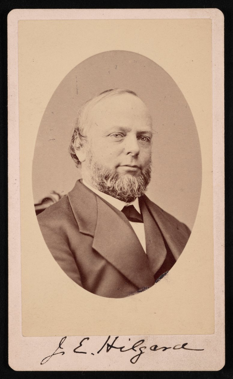 Julius Erasmus Hilgardin muotokuva 1825-1891, 1875. tekijältä Brady