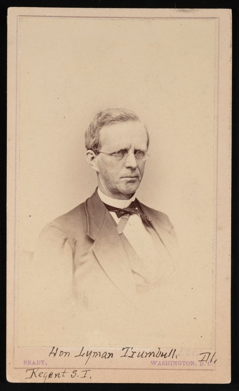 Lyman Trumbullin muotokuva 1813-1896, 1862-1869. tekijältä Brady