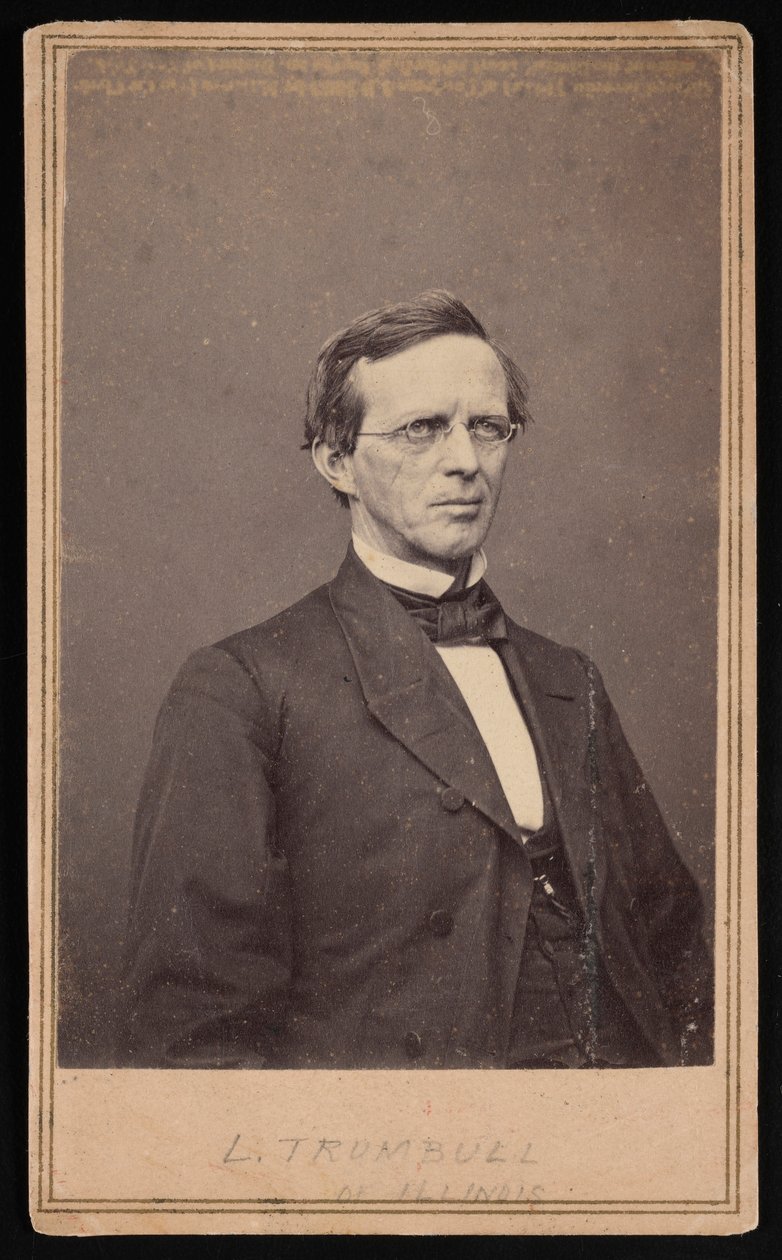 Lyman Trumbullin muotokuva 1813-1896, 1864-1868. tekijältä Brady