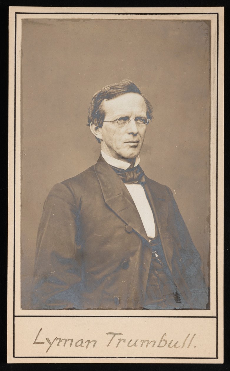 Lyman Trumbullin muotokuva 1813-1896, 1864-1868. tekijältä Brady