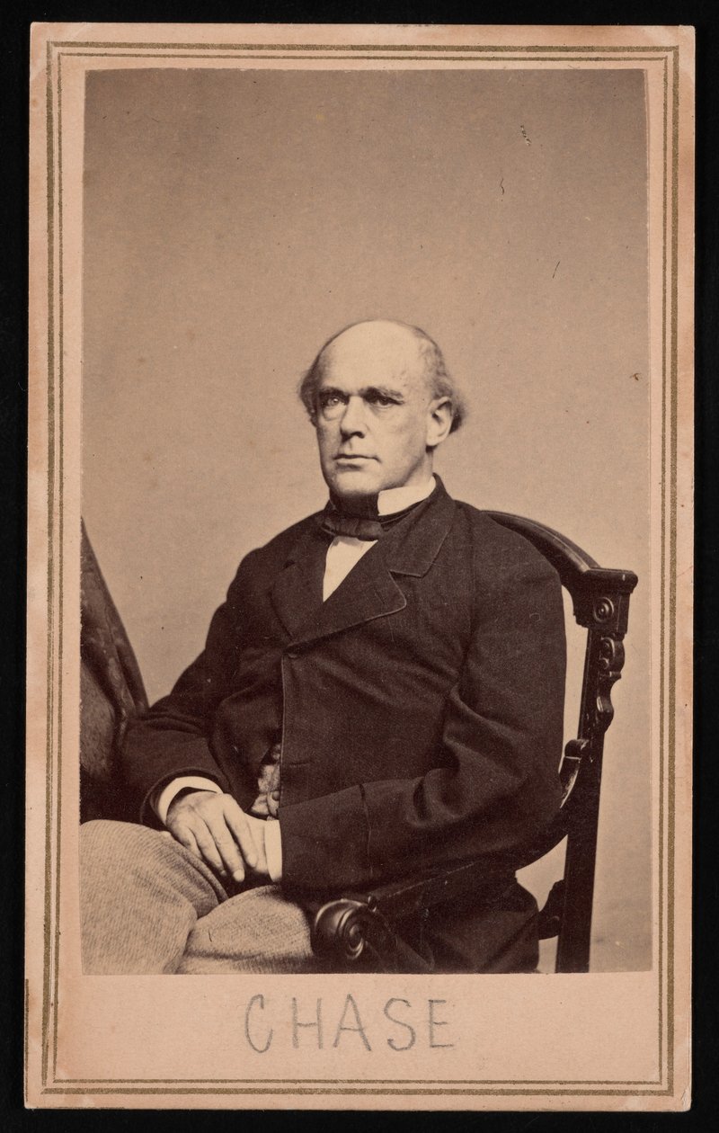 Salmon Portland Chasen muotokuva 1808-1873, ennen vuotta 1873. tekijältä Brady