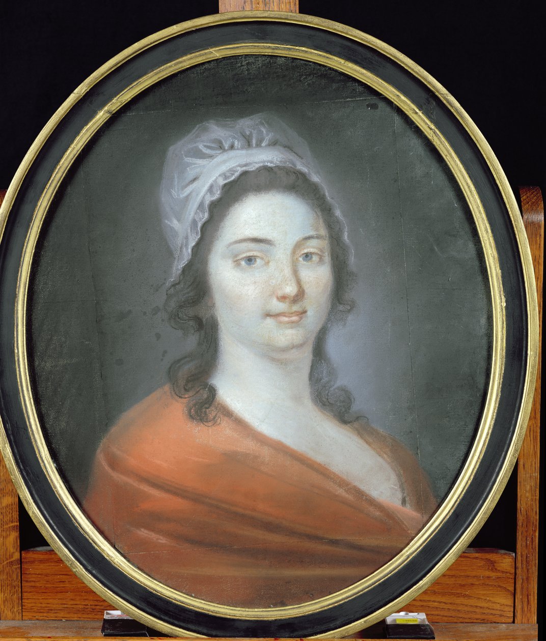 Charlotte Corday (1768-93) 1793 (pastelli paperille) tekijältä Brars
