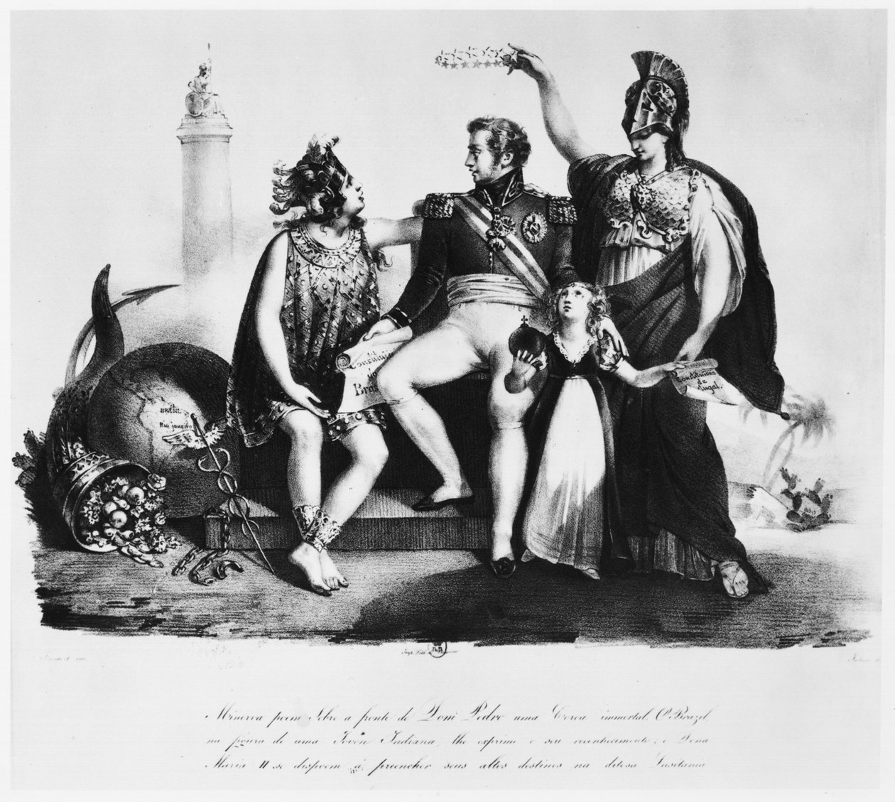 Pedro I (1798-1834) Brasilian keisari 1800-luvulla tekijältä Brazilian School