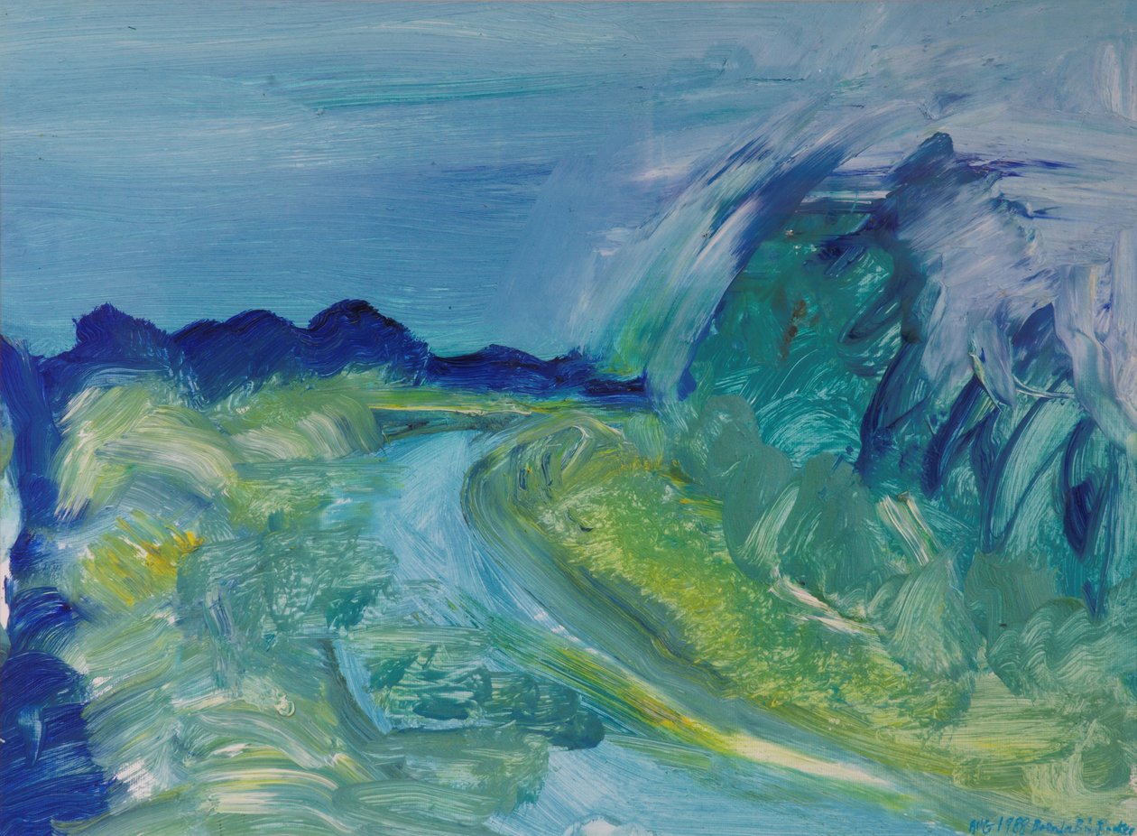 Sinisen joen maisema I, 1988 tekijältä Brenda Brin Booker