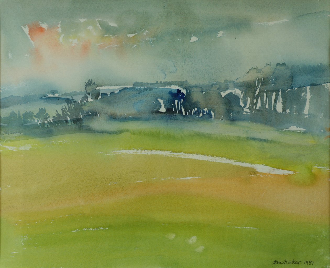 Misty Morning, 1981 (wc paperilla) tekijältä Brenda Brin Booker
