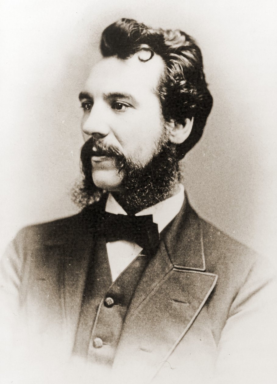 Alexander Graham Bell, 1876 (seepiakuva) tekijältä British Photographer