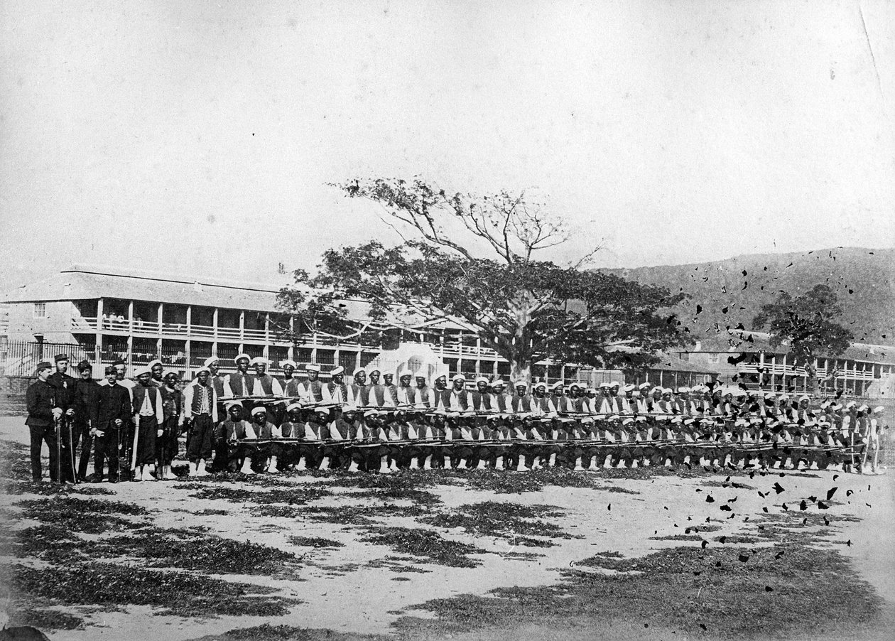 Länsi-Intian rykmentin sotilaat, n. 1870-1890 tekijältä British Photographer