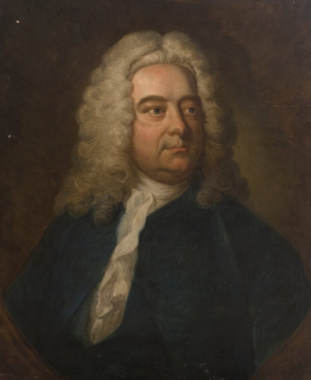 Muotokuva miehestä sinisessä (mahdollisesti pastori G. Greenway), 1700-luvun alku tekijältä British School