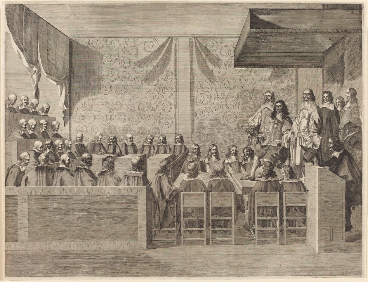Kaarle II neuvoston kanssa tekijältä British 17th Century