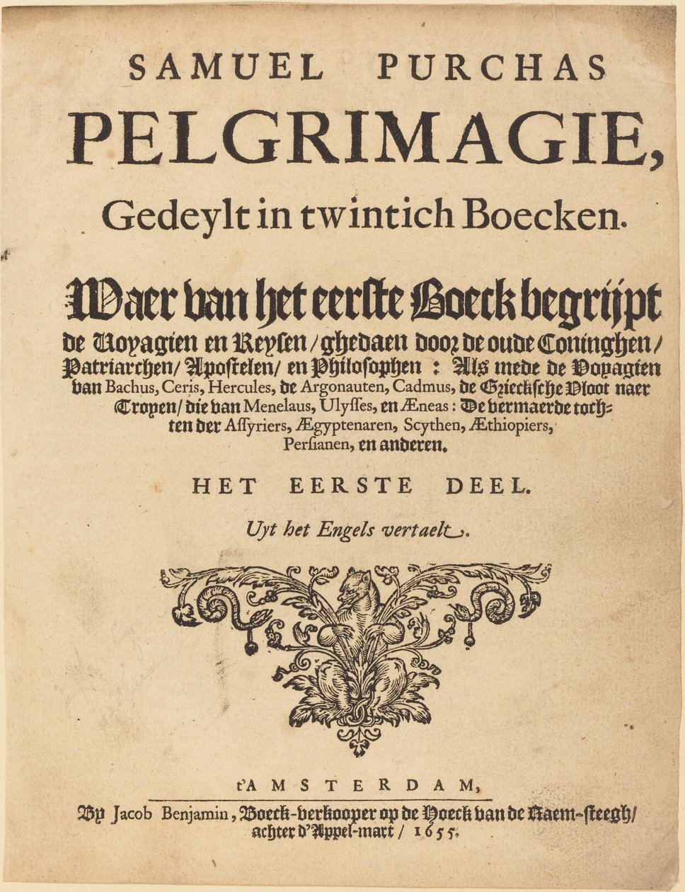 Nimilehti tekijältä British 17th Century