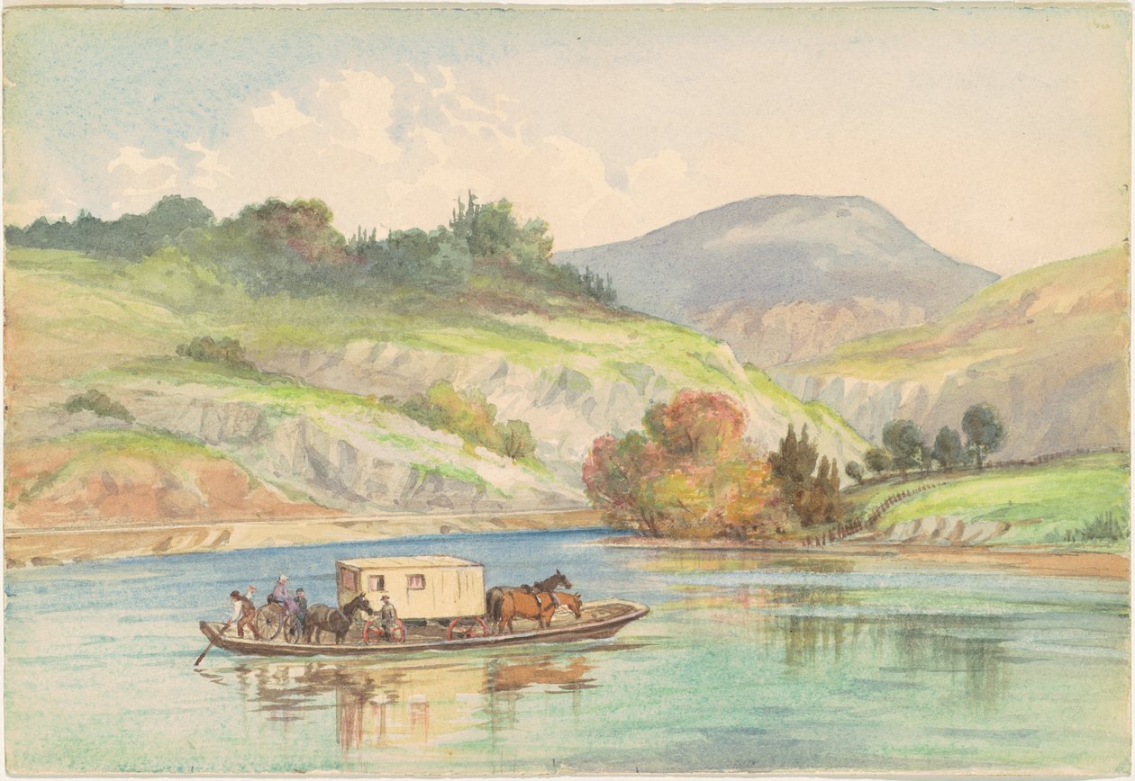 James-joen ylittäminen tekijältä British 19th Century